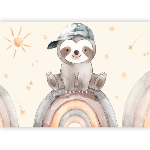  Foto tapeta - Little Sloth Among Stars and Rainbows 150x105 Vodootporna Slike