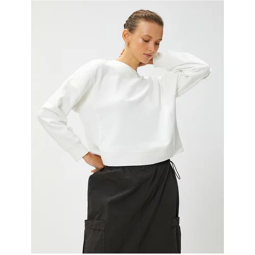 Koton Aslıhan Malbora X - Sleeve Pocket Detailed Sweatshirt Cotton Blend