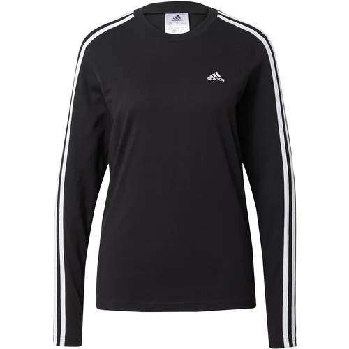 ADIDAS SPORTSWEAR Tehnička sportska majica 'Essentials 3-Stripes' crna / bijela