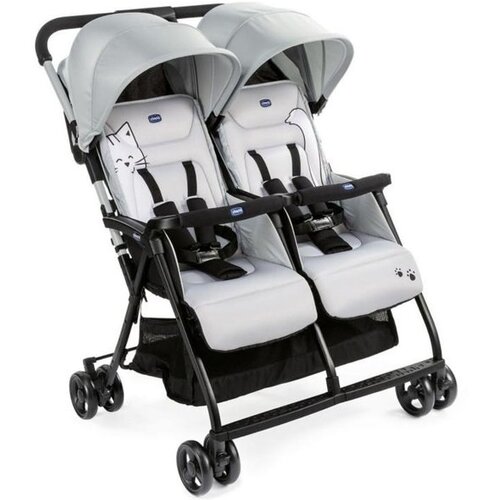 Chicco kolica za blizance Ohlala, Silver cat Slike
