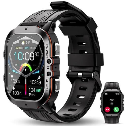 Oukitel BT20 Smart Watch Sport Rugged 350mAh/Heart rate/SpO2/Accelerometer/crno-narandzasti Cene