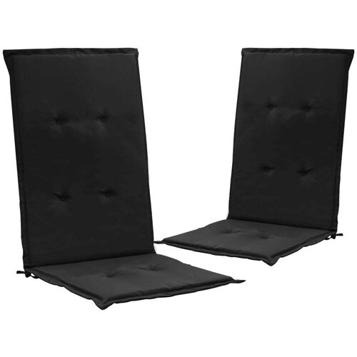  Jastuci za vrtne stolice 2 kom crni 120 x 50 x 3 cm od tkanine Cijene