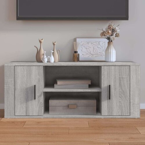 TV omarica siva sonoma 100x35x40 cm inženirski les, (20733907) Slike