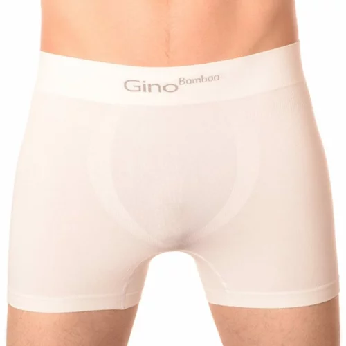 Gino Men's Boxers Seamless Bamboo White (54004)