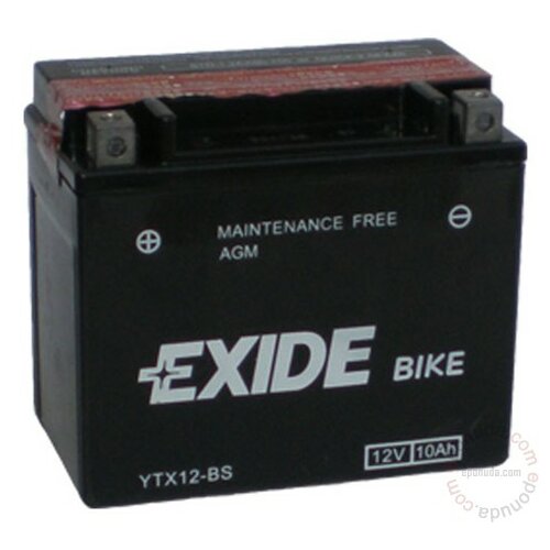 Exide BIKE YTX12-BS 12V 10Ah akumulator Slike