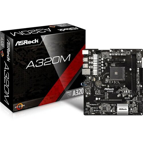 AsRock A320M - AM4 M-ATX, PCIe/DDR4/SATA3/GLAN/7.1 matična ploča Slike