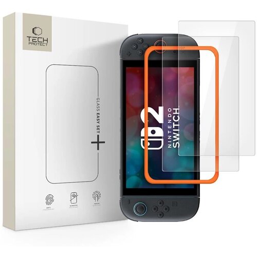 TECH-PROTECT KALJENO STEKLO, ENOSTAVEN SET+ 2-KOMPLET ZA NINTENDO SWITCH, (5000334319) Slike
