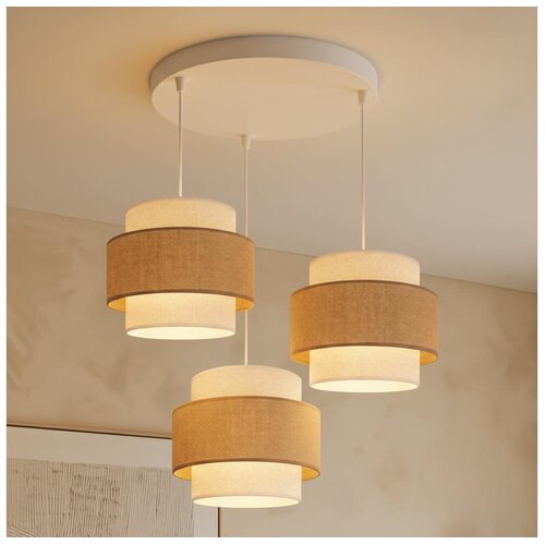 Brilagi Luster na sajli SPACE 3xE27/60W/230V, prečnik 40 cm, bež/krem Cene
