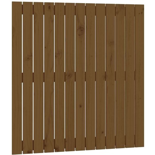  Uzglavlje za krevet boja meda 82 5 x 3 x 90 cm masivna borovina Slike