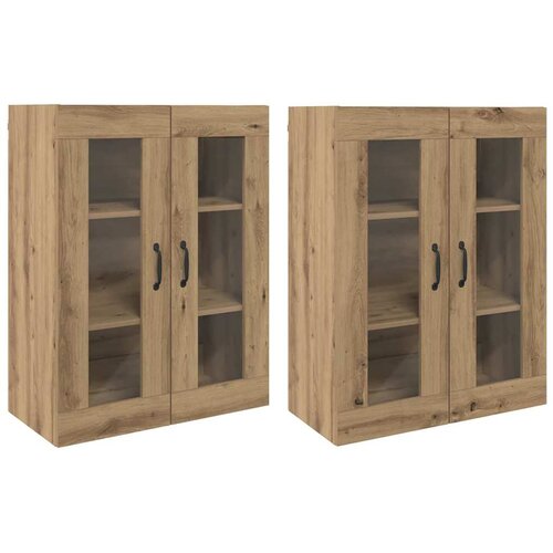 vidaXL Ogreti omarice 2 pcs artisan hrast 69,5 x 34 x 90 cm, (5000108048) Cene