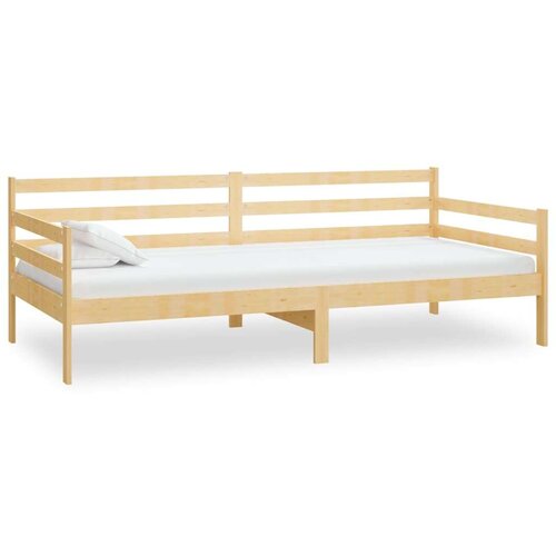 VidaXL Dnevni ležaj od masivne borovine 90 x 200 cm Slike