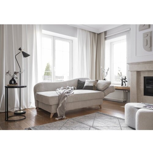 Miuform Bež ležalnik iz rebrastega žameta (desni kot) Chic Charlotte &amp;ndash; Slike