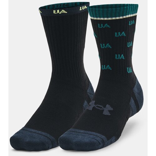 Under Armour Socks UA Perf Cotton Nov 2pk Mid-BLK - unisex Slike