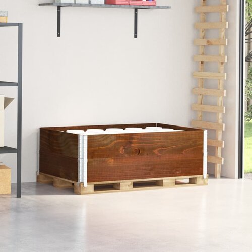  Okviri za palete 2 kom smeđi 120 x 80 cm od masivne borovine Cijene