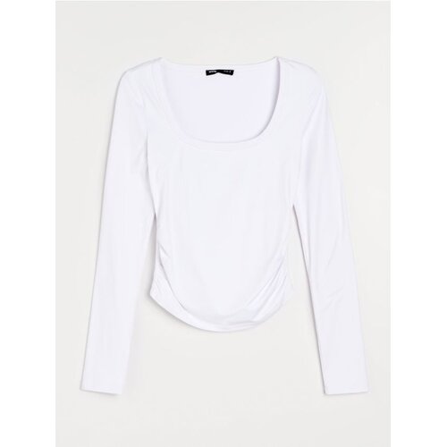 Sinsay Bluza s ukrasnim nabiranjem Cijene