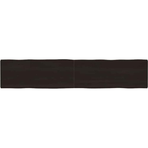 Stolna ploča tamnosmeđa 200x40x(2-6) cm obrađena hrastovina Cene