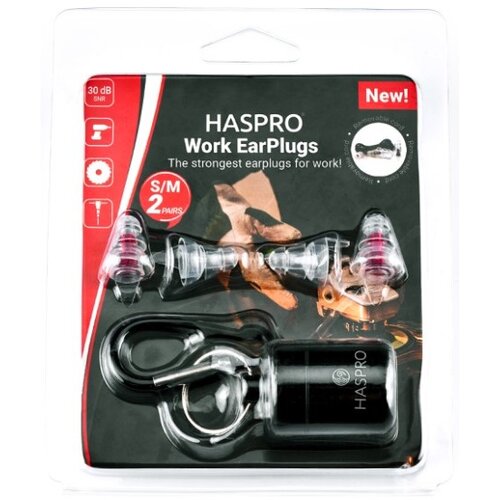 Haspro Čepići za u&scaron;i za rad u proizvodnji &ndash; prozirni, silikonski Work (2 para, S/M) Cijene