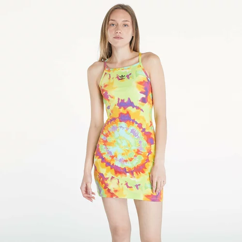 Adidas Obleka Tie-Dyed Dress Yellow/ Multicolor L