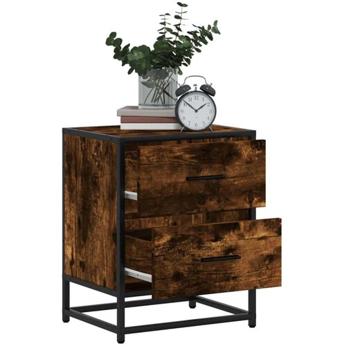 VidaXL Noćni ormarići 2 kom boja hrasta 40x31x50 cm konstruirano drvo Slike