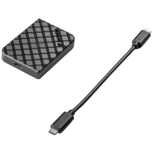 Verbatim Externi SSD #32025 Store&amp;#039;n&amp;#039;Go Mini Diamond, 1TB, USB-C 3.2 Gen2, crni Slike