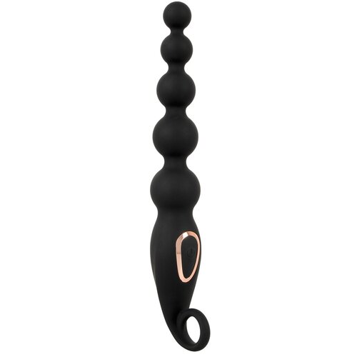 Anos anal beads with vibration black Cene