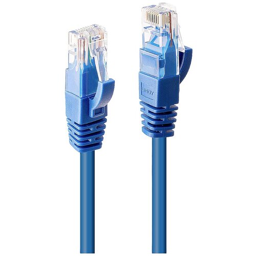 Lindy 48018 RJ45 omrežni kabel\, Patch kabel CAT 6 U/UTP 2.00 m modra 1 kos, (20419765) Cene