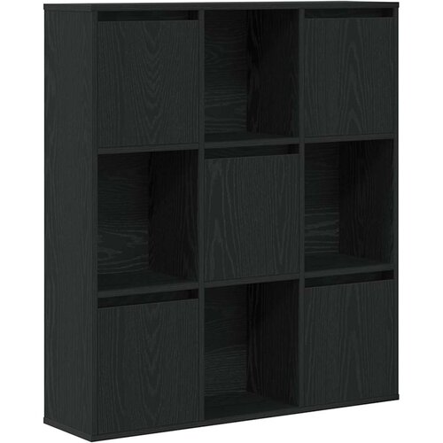 Maison Chic Knjižna omara - Knjižni regal črna hrast 89x24x101,5 cm inženirski les, (21726291) Cene