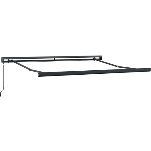  Povlačivi tende Zelena i bijela 350 x 250 cm Platno i Aluminij Slike