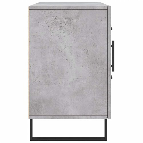  Komoda siva boja betona 100x36x60 cm od konstruiranog drva Slike