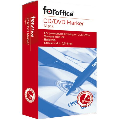  ZA CD/DVD 1MM FOROFFICE PLAVI Slike