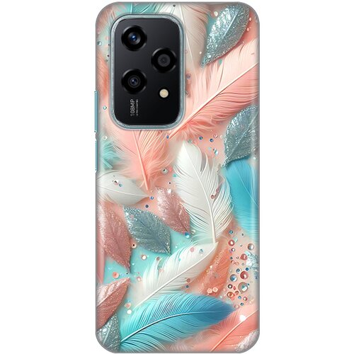  torbica silikonska print za honor 200 lite pastel feathers Slike