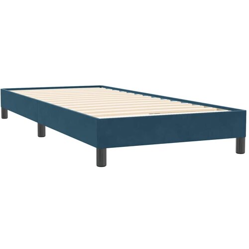 Box spring krevet s madracem tamnoplavi 80x220 cm bar&amp;scaron;unasti Slike