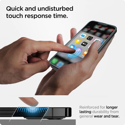 Spigen KALJENO STAKLO GLAS.TR EZ FIT ZA IPHONE 13 PRO MAX Slike