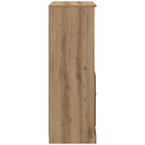  Visoka komoda boja hrasta 60x35,5x103,5 cm konstruirano drvo Slike