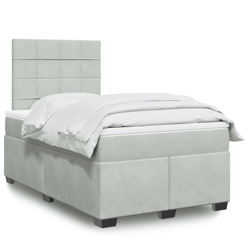 Box spring krevet s madracem svjetlosivi 120x200 cm bar&scaron;unasti Cijene
