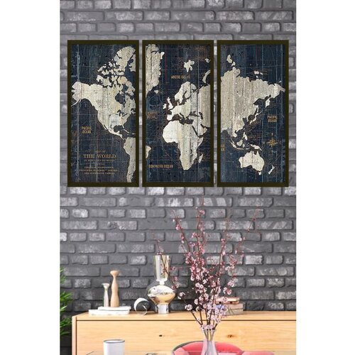 WALLXPERT Artsmdfdkset15 Vi&scaron;ebojni Dekorativni Okvir MDF Slika (3 Komada) Cene