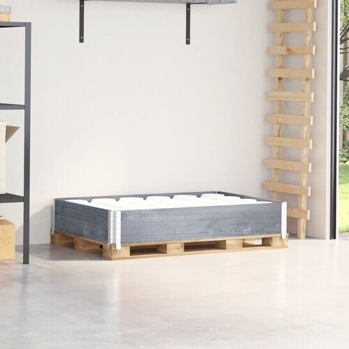 vidaXL Paletni okvir siv 120x80 cm trdna borovina Cene