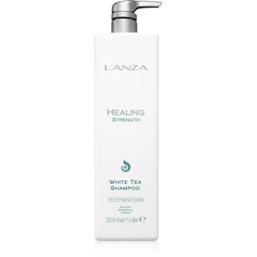 L&amp;#039;anza Healing Strength White Tea Shampoo &amp;scaron;ampon za tanku kosu bez volumena s bijelim čajem 950 ml Slike