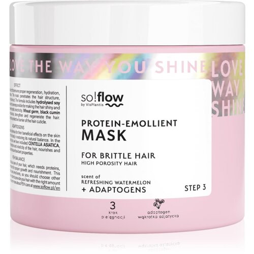 SoFlow High Porosity Hair Protein-Emollient Mask maska za učvršćivanje za lomljivu i iscrpljenu kosu 400 ml Cijene