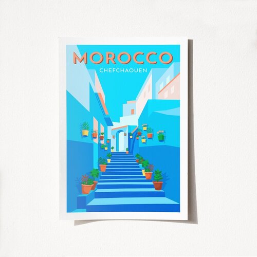 Wallity poster Morocco-1980, 50x70 cm Cene