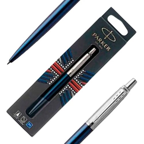 No Statovac Kemijska olovka Parker Jotter Steel GT, Tamno plava Slike