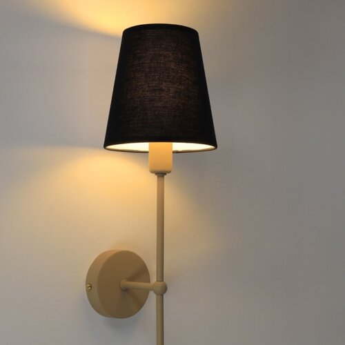  Zidna lampa MADELA 1xE14/40W/230V crna/bež Slike
