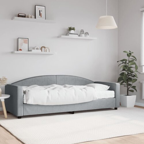  Dnevni krevet s madracem svjetlosivi 80 x 200 cm od tkanine Cijene