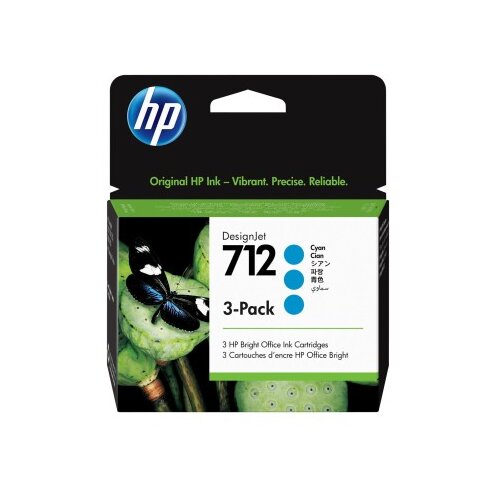 HP 712 3-pack 29-ml Cyan DesignJet Ink Cartridge glava pisača Termalni inkjet Cijene