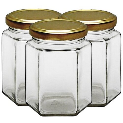 Vetro staklenka hexagonal 720 ml + poklopac 3/1 Slike