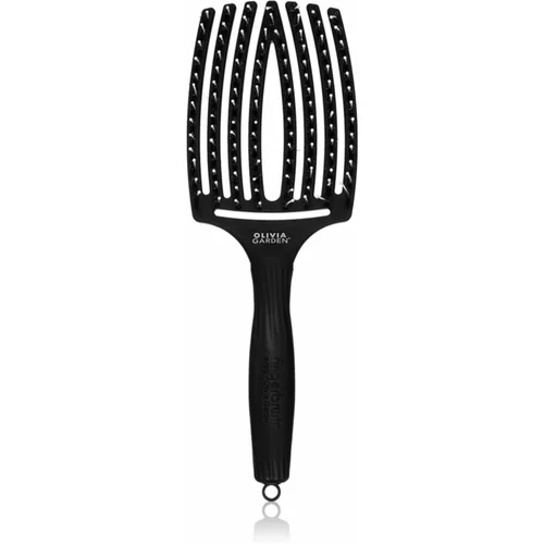 Olivia Garden Fingerbrush Combo velika ravna krtača z najlonskimi in prašičjimi ščetinami Large 1 kos