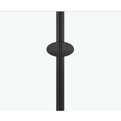 VidaXL Zložljiva pregrada za tu&amp;scaron; z 2 paneloma ESG 95x140 cm črna Slike