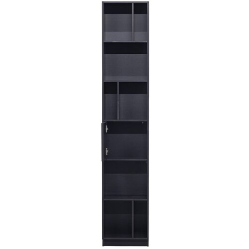 WOOOD Črna modularna knjižna polica iz masivnega bora 276x210 cm Finca &amp;ndash; Slike