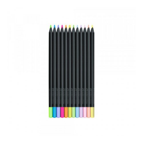 Faber Castell drvene bojice black edition 1/12 pastel+neon 116410 ( F500 ) Slike