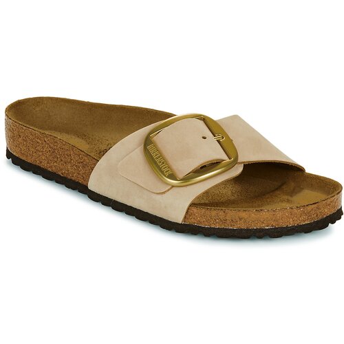 Birkenstock Natikači Madrid Big Buckle LENB Sandcastle Bež Slike